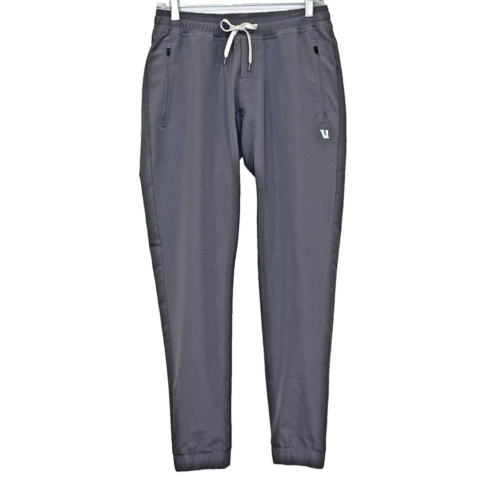 Vuori Transit Joggers Mens Small Performance Activewear Gray Drawstring V417